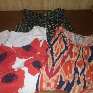 3 pc sleeveless plus size tops